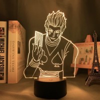 Oakfin Anime Hisoka 3D Led Light Room Table Lamp Birthday Gift Acrylic Led Night Lamp Christmas Gifts For Kids, Boys, Girls Pxjd