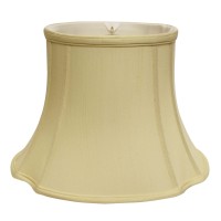 High Quality Fabric Lamp Shade Includes Brass Finish Washer Washer fitters sits on top of the harp Intended for use with customers own finial Shade measures 11 top diameter x 19 bottom diameter x 125 slant height Softback lampshade with vertical piping an