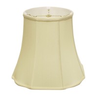 High Quality Fabric Lamp Shade Includes Brass Finish Washer Washer fitters sits on top of the harp Intended for use with customers own finial Shade measures 10 top diameter x 16 bottom diameter x 14 slant height Softback lampshade with vertical piping and