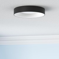 Annaror Led Flush Mount Ceiling Light With Remote Control 24W 3000K6500K Dimmable Ceiling Light Fixture Modern Led Ceiling Li