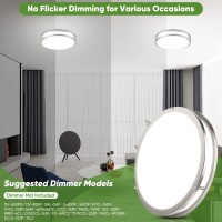 36W Led Ceiling Lights For Bedroom Kitchen 3600Lm Super Bright Dimmable Flush Mount Light Fixtures 6500K5000K4000K3000K270