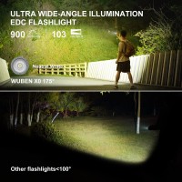 WUBEN X0 Mini Flashlight, 800 Lumens, Right Angle,