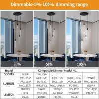 Zhllmq Modern Light Fixture Kitchen Island Pendant Light Dimmable Led Black Mini Pendant Lighting Dinning Room Living Room Kitch