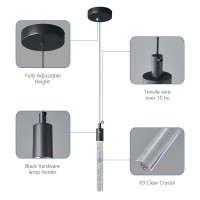 Zhllmq Modern Kitchen Island Pendant Light Dimmable Led Black Mini Pendant Lighting Bedroom Bedside Table Small Pendant Lights3