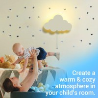 Cloud Light Floating Cloud Wall Lamp For Nursery Cute Floating Cloud Lamp For Kids Bedroom Batteryoperated Hanging Cloud