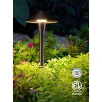 Leonlite 3Cct Low Voltage Pathway Lights Led Landscape Path Lights 3000K4000K5000K Flat Cone Head 1224V Acdc Ip65 Outdo