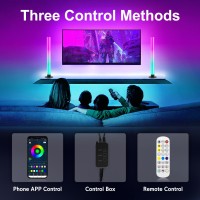 Elouycke Rgb Light Bar Music Synced Rgb Led Light Bar 8 Scene Modes And 16 Million Colors Led Gaming Lights Smart Light Bar W