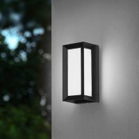 Stuovaner Modern Outdoor Wall Lights,18W Led Sconce Light Fixtures, Wall Mounted Lamps,Aluminum Matte Black House Light,Ip65 Waterproof For Courtyard, Garage, Terrace, Porch, Stairs (6000K)