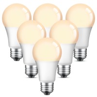 Ohmax Smart Light Bulbs, A19 E26 Led Alexa Light Bulb Compatible With Google Home, App Control, Warm White 2700K Dimmable 800 Lumens, 75W Equivalent, No Hub Required, 2.4Ghz Wifi, 6 Pack