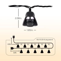 Star Wars Darth Vader String Light 5000K Cool White 10 Led Lights Indooroutdoor Collectors Edition Ideal For Kids Bedroo