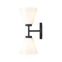 Houghton 15'' High 2-Light Vanity Light - Matte Black