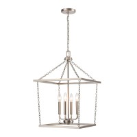 Emmett 17'' Wide 4-Light Pendant - Brushed Nickel