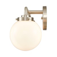 Fairbanks 22.75'' Wide 3-Light Vanity Light - Brushed Nickel And Opal