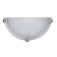 Lily 1 Light Wall Lights Ceiling Light Silver Steel Transitional Wall Sconce Lamp Bedroom Living Room Hallway Bathroom