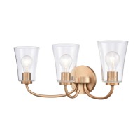 Emily 23'' Wide 3-Light Vanity Light - Brushed Gold