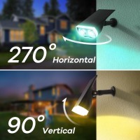 Linkind Solar Outdoor Lights Solar Lights Outdoor Waterproof Ip67 2In1 Solar Spot Lights Outdoor Solar Lights Auto Onoff