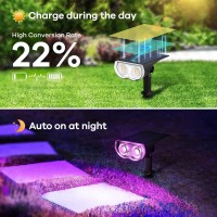 Linkind Solar Outdoor Lights Solar Lights Outdoor Waterproof Ip67 2In1 Solar Spot Lights Outdoor Solar Lights Auto Onoff