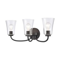 Emily 23'' Wide 3-Light Vanity Light - Matte Black