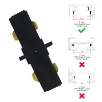 Bravsekai H Track I Connector H Type Single Circuit 3Wire1 Track Lighting Kit For H Track System Track Lighting Accessories 12