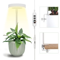 Pronoro Grow Lights For Indoor Plants Full Spectrum Led Clip Plant Lights Height Adjustable And 3 Modes 3912H Automatic Tim