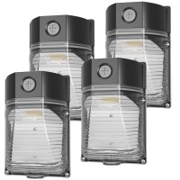 G Gjia 4Pack 30W 3600Lm Led Wall Pack Light With Dusk To Dawn Sensor Aluminum Housing Ac100277V 5000K Wall Pack Lights Outdoor