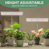 Lordem Grow Light For Indoor Plant Full Spectrum Led Plant Light Height Adjustable Growing Lamp With Auto Onoff Timer 4H8H1