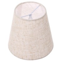 Osaladi Small Lamp Shade For Table Floor Lamp 1 Pack Replacement Linen Barrel Fabric Shade Clip On Bulb Vintage Decorative Lamp Shades