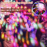 Mikwoab 2 Pack Colorful Magic Rotating Ball Light Led Plug In Disco Ball Light Rgb Disco Light Bulb Party Lights Dj Disco Lig