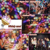 Mikwoab 2 Pack Colorful Magic Rotating Ball Light Led Plug In Disco Ball Light Rgb Disco Light Bulb Party Lights Dj Disco Lig