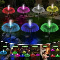 Rwnxkarn Solar Garden Lights Outdoor Decorative Waterproof, Solar Light For Outside, Solar Yard Lights Solar Flower Decor For Patio Pathway Lawn Party Wedding Landscape Decorations, 3 Pcs