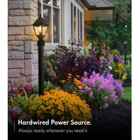 Dusk To Dawn Outdoor Post Lights Hardwired 120V Aluminum Outside Post Lantern With Pier Mount Exterior Lamp Pole Lantern Head