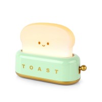 Elstey Toaster Lamp, Rechargeable Small Lamp Desk Decor With Smile Face Toast Bread Cute Toaster Shape Room Decor Night Light For Bedroom, Bedside, Living Room, Dining, Desk Decorations, Gift