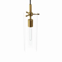 Cover your walls with ambient light with the Skylark 1Light Pendant Light A modern update to the dining room kitchen entryway hallway bedroom bathroom or other living space this hanging light features a single bulb encased in a clear glass cylinder shade 