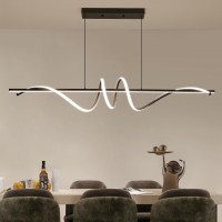 Modern Chandelier Dimmable Led Pendant Light Ring Chandelier For Living Room Dining Room Kitchen Bedroom