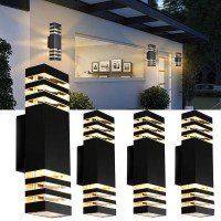 Tuord 4Pack 15Inch Outdoor Led Wall Lights 4000K Day White Outdoor 18W Wall Light Aluminum Body Waterproof Ip65 Led Porch Light