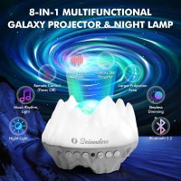 Seianders 2 In 1 Galaxy Projector 2.0 & Night Light, Star Projector With 33 Light Effects, White Noise & Bluetooth Speaker Galaxy Light Projector, Night Light Projector For Kids, Ceiling, Room Decor