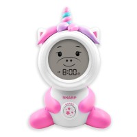 Sharp Ready to Wake Unicorn Sleep Trainer KidAs Alarm clock for Ready to Rise Projection Nightlight and AOffToBedA feature Unicorn Design with Innovative Time to WakeSleep Setting Nightlight and Projector Teach your child when it is time to get up and whe