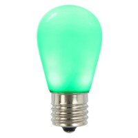 S14 Led Green Ceramic Bulb E26 Base 5/Pk