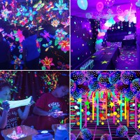 Lamvip Upgraded 54W Led Black Light Bar Blacklight Bars Black Lights With Plug 5Ft Cord 68 Led Beads And Switch For Glow Party