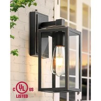 Vianis Dusk To Dawn Exterior Wall Lights Black Gold Modern Outdoor Wall Lighting Lantern Waterproof Garage Lamp Sconce For Hou