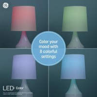 Ge Led+ Color Changing Speaker Led Light Bulb, Br30 Indoor Floodlight Bulb, Soft White + Multicolor