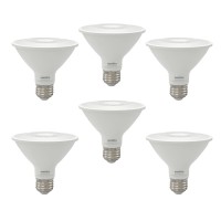 Sunlite 41807 Led Par30 Reflector Light Bulb, 9 Watts (75W=) 750 Lumens, Medium E26 Base, 90 Cri, Dimmable, Floodlight, Energy Star, Title-20 Compliant, Etl Listed, 6 Count, 4000K Cool White