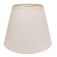 High Quality Fabric Lamp Shade Includes Brass Finish Washer Washer fitters sits on top of the harp Intended for use with customers own finial Shade measures 8 top diameter x 14 bottom diameter x 11 slant height Hardback lampshade on white styrene backing 