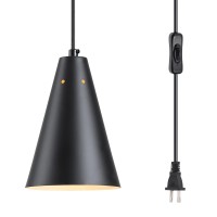 Black Plug In Pendant Light Hanging Lights With Plug In Cord Onoff Switch Mini Pendant Lights For Kitchen Island Modern Farmho