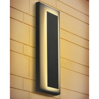 Homeglow Wall Light Fixture For House Porch Patio Or Any Room Outdoor Or Indoor Large Black Modern Led Wall Sconce Warm Wh