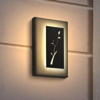 Homeglow Wall Light Fixture For House Porch Patio Or Any Room Outdoor Or Indoor Black Modern Led Wall Sconce Warm White 30