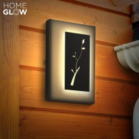 Homeglow Wall Light Fixture For House Porch Patio Or Any Room Outdoor Or Indoor Black Modern Led Wall Sconce Warm White 30