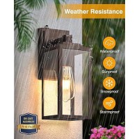 Vianis Dusk To Dawn Porch Lights Oil Rubbed Bronze Wall Lights Fixture Outside Modern Outdoor Wall Lanterns For Front Door Al