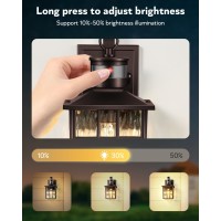 Vianis Orb Motion Sensor Outdoor Lights Wall Mount Dusk To Dawn Waterproof Exterior Lantern For House Oil Rubbed Bronze Antir