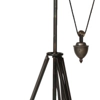 71 Inch Floor Lamp, Adjustable Length Arm, Tripod Iron Base, Bronze Finish